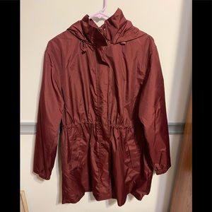 Maroon Rain Jacket